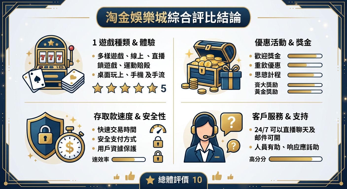 淘金娛樂城綜合評比結論